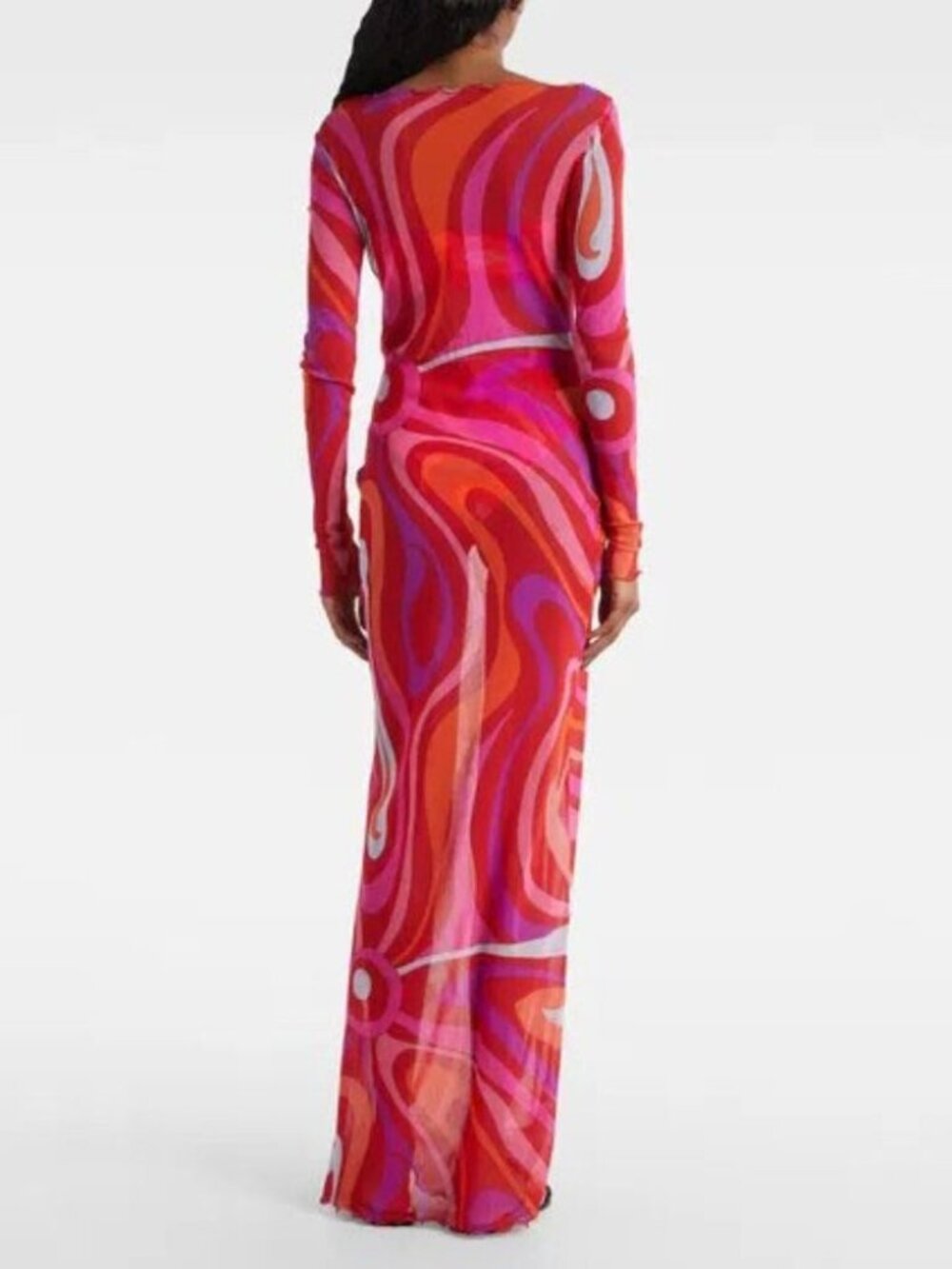 Pucci Tulle Marmo Print Maxi Dress - Picture 2 of 12